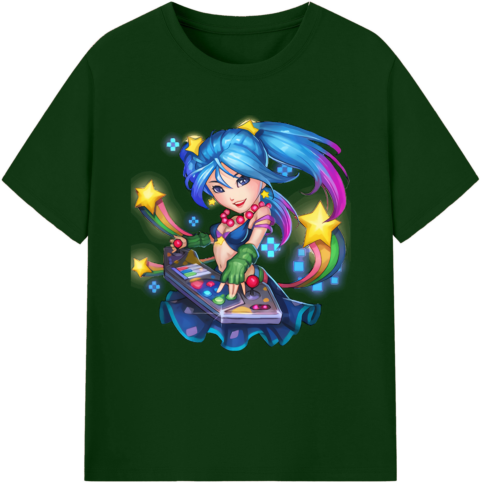 リーグ・オブ・レジェンド League of Legends LOL 綿100％半袖Tシャツ（フロントプリント）